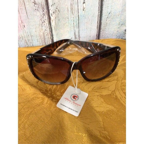 NWT Allure Genesis Sunglasses 100% Protection Tortoiseshell Gold ☀️🌞 - Picture 9 of 9